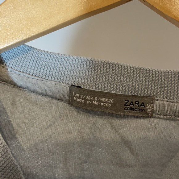 Zara Long Sheer Side Slit Tank Top - Picture 5 of 8